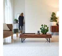 Bonnie - Mesa de centro de palisandro macizo H 30 x B 120 x T 68 cm