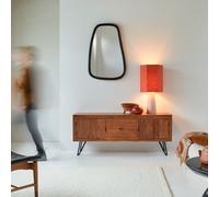 Bonnie - Mueble para TV de acacia maciza de 150 cm H 62 x B 150 x T 45 cm