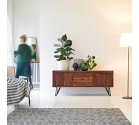 Bonnie - Mueble para TV de palisandro macizo de 150 cm H 62 x B 150 x T 45 cm