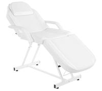 Bonnlo Camilla Masaje Plegable, Camilla Masaje, Cama de Masaje para Salones de Belleza, SPA y Peluquerías, Blanco (Blanco)