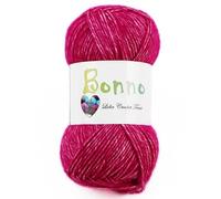 Bonno - hilo algodón fantasía, muy suave, hilo de tejer, hilo de ganchillo (50 gr/ovillo ; 12 colores) (empresa española/envío desde España) (08)