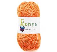 Bonno - hilo algodón fantasía, muy suave, hilo de tejer, hilo de ganchillo (50 gr/ovillo ; 12 colores) (empresa española/envío desde España) (02)