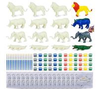 BONNYCO Animales Selva Regalos Cumpleaños Niños Colegio, Figuras para Pintar Pack 16 Detalles Cumpleaños Niños Relleno Piñata | Regalos Alumnos Primaria Manualidades Invitados Fiesta Infantil