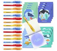 BONNYCO Boligrafo Tinta Invisible y Libreta Animales Oceano Pack x16 Regalos Cumpleaños Niños Colegio, Detalles Cumpleaños Niños, Relleno Piñata | Regalos Alumnos Primaria, Fiesta Infantil