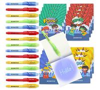 Boligrafo Tinta Invisible y Libreta Superheroes Pack x16 - BONNYCO | Regalos Cumpleaños Niños Colegio, Detalles Cumpleaños Niños, Relleno Piñata | Regalos Alumnos Primaria, Fiesta Infantil