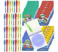 BONNYCO Bolígrafo Tinta Invisible y Libreta Superheroes Pack x32 Detalles Cumpleaños Niños, Regalos Cumpleaños Niños Colegio, Piñatas de Cumpleaños | Regalos Fiesta Cumpleaños Infantil