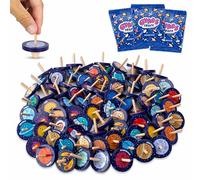 BONNYCO Peonza Madera del Espacio, Pack 80 Regalos Cumpleaños Niños Colegio