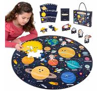 BONNYCO Puzzle XXL Sistema Solar Niños de 70 Piezas Grandes con Planetas