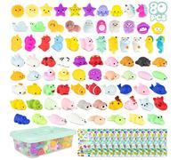 BONNYCO Squishy Pack 80 Regalos Cumpleaños Niños Colegio, Juguetes Kawaii