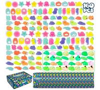 Squishy Regalos Cumpleaños Niños Colegio Pack 160 - BONNYCO | Detalles Cumpleaños Niños con Brillo en la Oscuridad, Relleno Piñata Fiesta Infantil, Regalitos Invitados | Regalos Alumnos Primaria