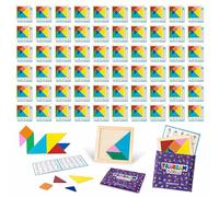 BONNYCO Tangram Infantil de Madera Pack 60 Regalos Cumpleaños Niños Colegio