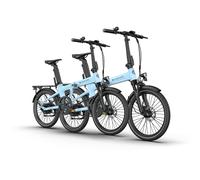 (Bono gratuito: 99,98 €) Paquete: Horquilla ADO Air 20S (2026) con amortiguador para bicicleta eléctrica plegable 2 - Azul aire / Azul aire