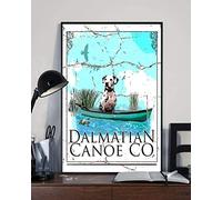 Bonoff Cartel de metal con diseño de Dálmata de Canoa Co, estilo retro, para garaje, cueva, decoración de pared, póster de gasolinera, 5.5 x 8 pulgadas