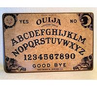 Bonoff Letrero de metal vintage Ouija Board William Fuld Planchette Mystifying Oracle Letrero de metal de 12 x 8 pulgadas