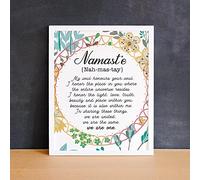 Bonoff Namaste - Letrero de metal, 20,3 x 30,5 cm, decoración vintage