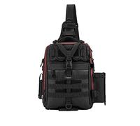 BONOOL Bolsa de pesca de nailon multifuncional, bolsa de hombro para acampar al aire libre, equipo de montañismo, bolsa de equipo de pesca (color: E, tamaño: 30 x 21 x 10 cm), d, 38*26*11cm