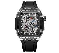 BONOOL Caja de cerámica de lujo de 45mm + correa para reloj, Kit de modificación de 45mm y 44mm, serie iwatch de Metal 8, 7, 6, 5, 4 SE, juego de Mod de cerámica de 44mm