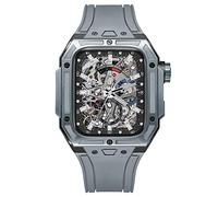 BONOOL Caja de cerámica de lujo de 45mm + correa para reloj, Kit de modificación de 45mm y 44mm, serie iwatch de Metal 8, 7, 6, 5, 4 SE, juego de Mod de cerámica de 44mm