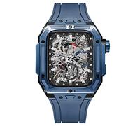 BONOOL Caja de cerámica de Lujo de 45mm + Correa para Reloj, Kit de modificación de 45mm y 44mm, Serie iwatch de Metal 8, 7, 6, 5, 4 SE, Juego de Mod de cerámica de 44mm