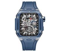 BONOOL Caja de cerámica para reloj 8 7 44mm 45mm banda de goma para iWatch 8 6 5 4 SE Kit de conversión de bisel de cerámica de lujo