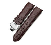 BONOOL Correa de reloj de cuero genuino 22mm 23mm 24mm para Tissot T035 617 627 439 correa de reloj de piel de becerro negra marrón cierre de mariposa