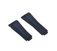 BONOOL Correa de reloj de goma de 20mm, correa de reloj con hebilla plegable ajustable negra para correa Rolex para pulsera Submariner GMT OYSTERFLEX Daytona