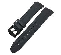 BONOOL Correa de reloj de silicona de goma 22mm 21mm para Tissot T120417 Sea Star 1000 Series naranja negro impermeable correa de reloj de buceo