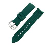 BONOOL Correa de Silicona Accesorios para Reloj de Hombre Arco Boca Reemplazo Correa de Reloj Pulsera Reloj 18mm 20mm 22mm Correa de Reloj (Color : Green, Size : 22mm)