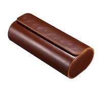 BONOOL Estuche de Viaje para Rollo de Reloj Caja de Rollos de Reloj de Cuero con 3 Ranuras Organizador de Rollo de Reloj (Color: A, Tamaño: 22.00X10.00X7.50cm)