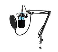 BONOOL Juego de micrófono de Condensador Cardiod para grabación de Estudio, micrófono de música con Condensador para Cantar KTV con Parabrisas de Montaje antichoque