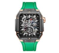 BONOOL Kit de modificación de lujo Estuche Correa de reloj para reloj 6 5 4 SE 44 mm Correa de acero para iwatch Series 6 5 4 SE 44 mm Correa de reloj Accesorios de reinstalación con herramienta