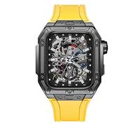 BONOOL Kit de modificación de lujo Estuche Correa de reloj para reloj 6 5 4 SE 44 mm Correa de acero para iwatch Series 6 5 4 SE 44 mm Correa de reloj Accesorios de reinstalación con herramienta