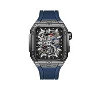 BONOOL Kit de modificación de lujo Estuche Correa de reloj para reloj 6 5 4 SE 44 mm Correa de acero para iwatch Series 6 5 4 SE 44 mm Correa de reloj Accesorios de reinstalación con herramienta