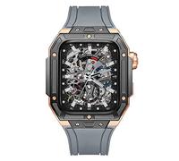 BONOOL Kit de modificación de lujo Estuche Correa de reloj para reloj 8 7 45 mm Correa de acero para iwatch Serie 8 7 45 mm Correa de reloj Accesorios de reinstalación con herramienta