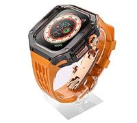 BONOOL Kit de modificación de lujo, para reloj Ultra 49MM, funda transparente para iWatch Series 49mm, accesorios del Kit Mod de banda de goma deportiva