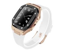 BONOOL Kit de modificación para caja de reloj Mod bisel correa de goma banda de Metal 44mm 45mm 41mm 40mm para iWatch Series 8 7 6 SE 5 4