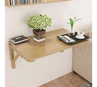 BONOOL Mesa de pared, escritorio plegable para laptop, escritorio de pared, escritorio montado en la pared para el hogar, oficina, espacios pequeños, 70 x 40 cm, a la moda