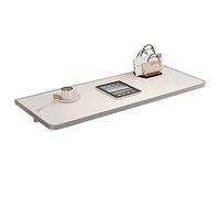 BONOOL Mesa plegable de pared, mesa plegable de madera con marco de soporte de metal, estable y fácil de instalar, mesa plegable montada en la pared, 120 x 30 cm, a la moda