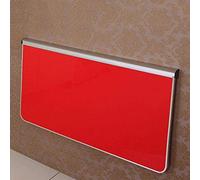 BONOOL Mesa plegable para montar en la pared, elegante soporte de borde de aleación de aluminio, mesa de computadora, escritorio, cocina, mesa de comedor para oficina/lavandería, C-100 x 58 cm, a la