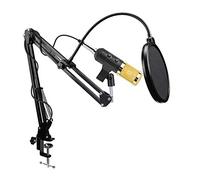 BONOOL Micrófono Capacitivo USB para grabación de Voz, micrófono con Cable para Kits en Vivo, Radio USB Profesional de Escritorio para Ordenador PC