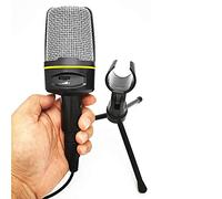 BONOOL Micrófono con Cable de Escritorio para Ordenador portátil, trípode Ajustable, micrófono para Chat en línea, transmisión en Vivo