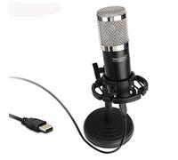 BONOOL Micrófono de Condensador USB para micrófono de computadora, micrófono de grabación para Juegos con Soporte de Montaje antichoque