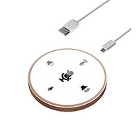 BONOOL Micrófono de Conferencia USB de Escritorio con Altavoz Incorporado, micrófono de Condensador omnidireccional de 360° para PC y portátil (Color: Gris)
