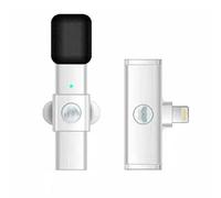 BONOOL Micrófono Lavalier Grabación de Audio y Video portátil Mini micrófono para transmisión en Vivo Micrófono de teléfono (Color: Onecolor, Tamaño: para iOS)
