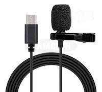 BONOOL Mini micrófono de 0.138 in Tipo C Condensador de grabación de Audio con Clip para PC portátil micrófono portátil (Color: Tipo C)