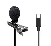 BONOOL Mini micrófono omnidireccional de Metal Tipo C, Interfaz Lavalier, Adecuado para Ordenador, portátil, teléfono móvil
