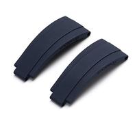 BONOOL Para correa de reloj de goma Rolex 20 mm, 21 mm con hebilla plateada Correas de reloj