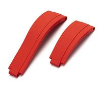 BONOOL Para correa de reloj de goma Rolex 20 mm, 21 mm con hebilla plateada Correas de reloj