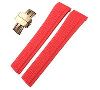 BONOOL Para Patek Philippe 5164A 5167A AQUANAUT Philippe Series hebilla de mariposa 21mm correa de reloj coloridas correas de reloj de goma fluorada