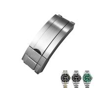 BONOOL Para Rolex Submariner OYSTERFLEX GMT 20mm Correa de reloj Pulsera 904L Acero inoxidable Deslizamiento Hebilla plegable Correas de reloj